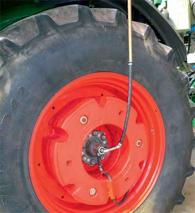 gonfiaggio centralizzato dello pneumatico agricolo